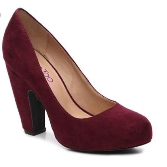 me too Shoes - Me Too Alesha Round Toe Faux Vegan Suede Pumps